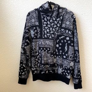 Forever 21 mens Hot Wheels hoodie, black and white.